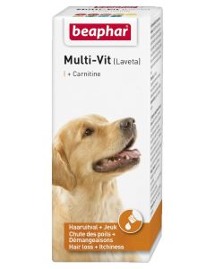 Beaphar Multi-Vit + Carnitine (haaruitval en jeuk) Honden 50 ml
