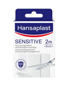 Hansaplast Sensitive Extra Huidvriendelijk 2m x 6cm